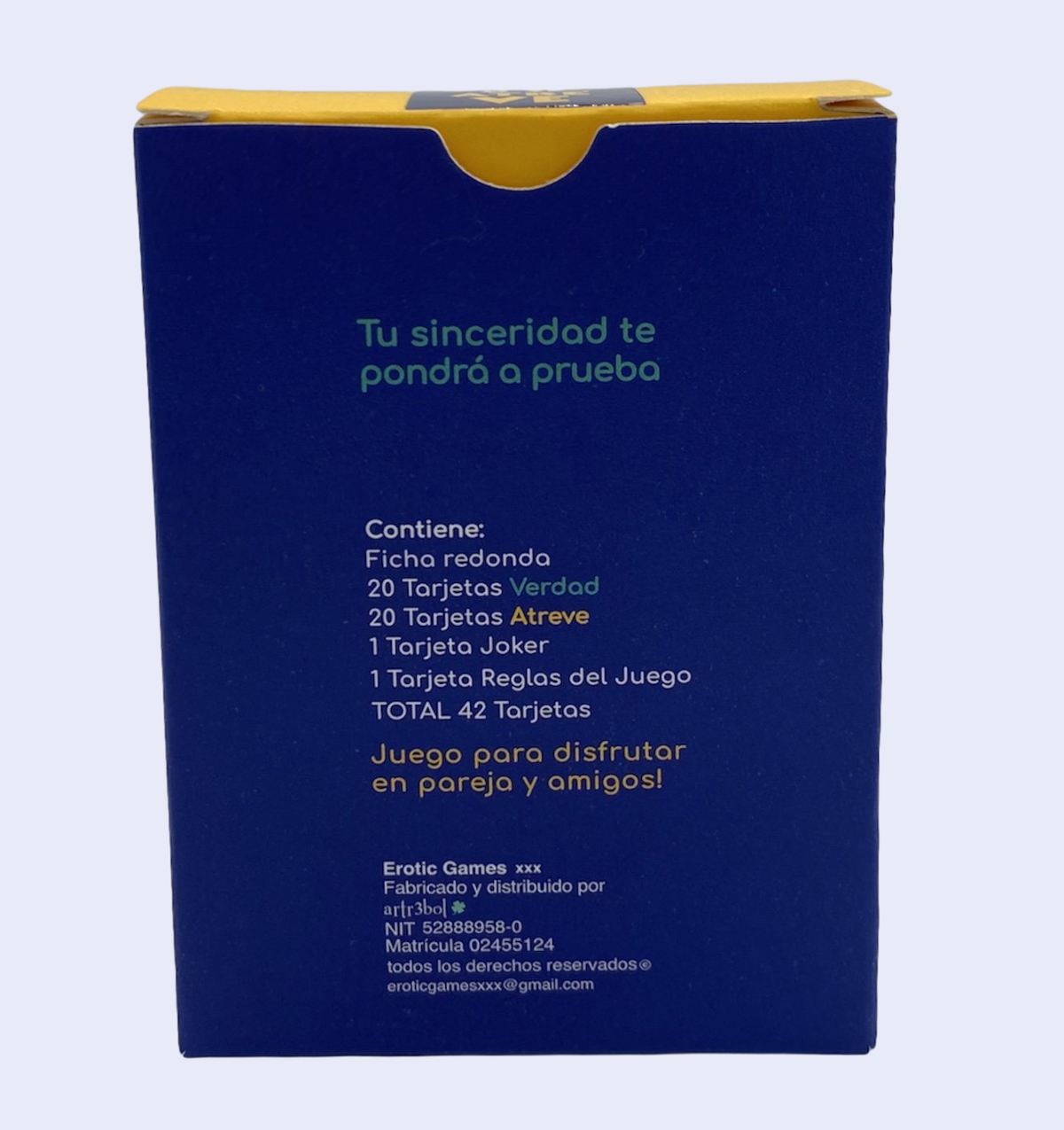 Erotic Games Juego de Cartas Eróticas Verdad o Se Atreve