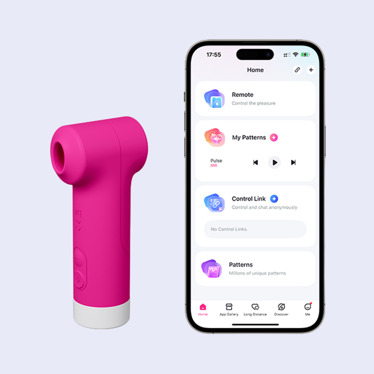 Lovense Fizz Vibrador Clitoriano con Succión y Golpeteo
