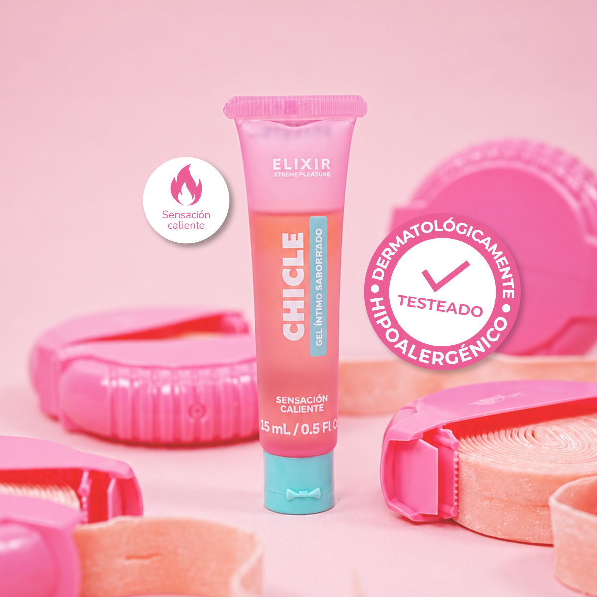 Lubricante Saborizado Chicle Elixir 15 ml