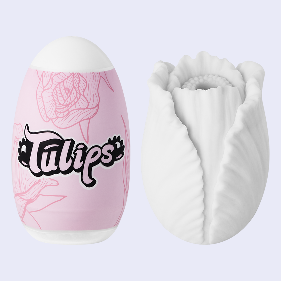 Masturbador Tulips SHANDE de silicona texturizada con lubricante