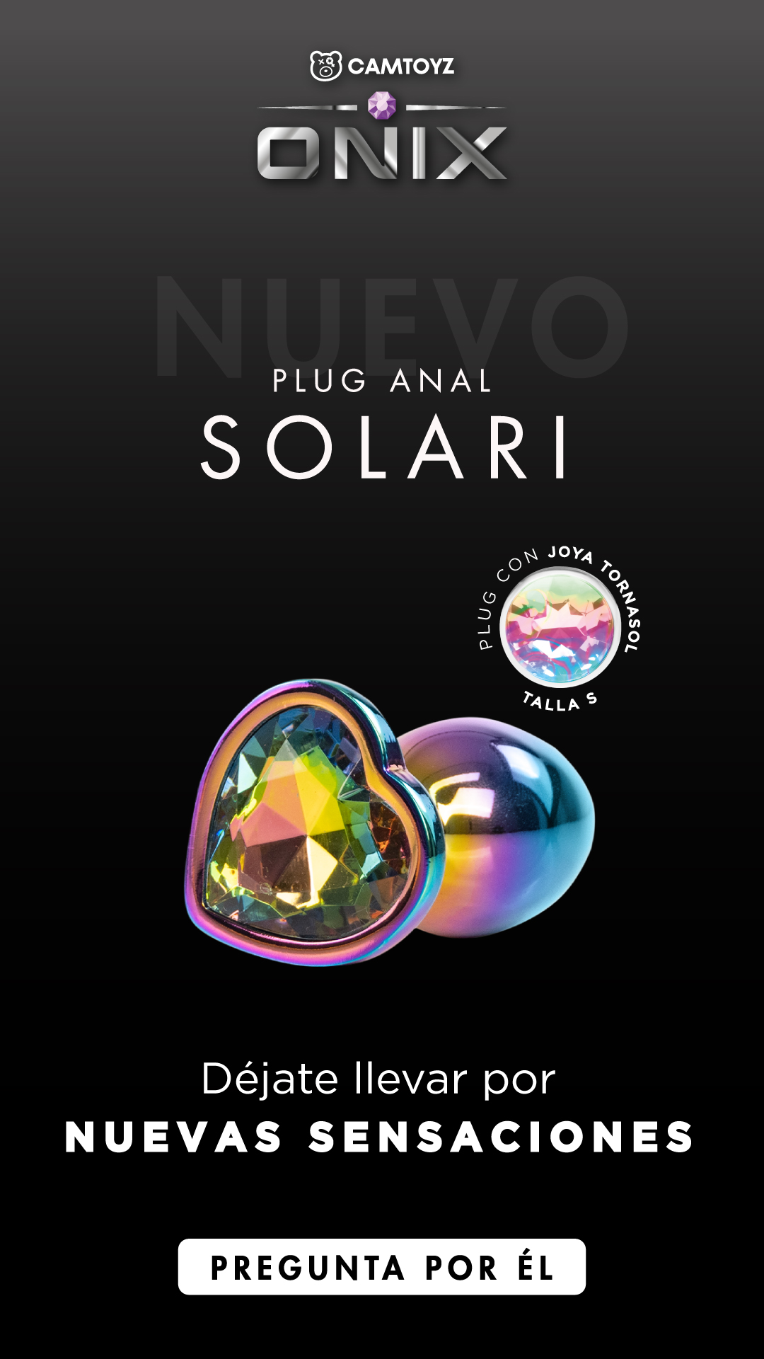 CamToyz Onix Plug Anal Solari Tornasol