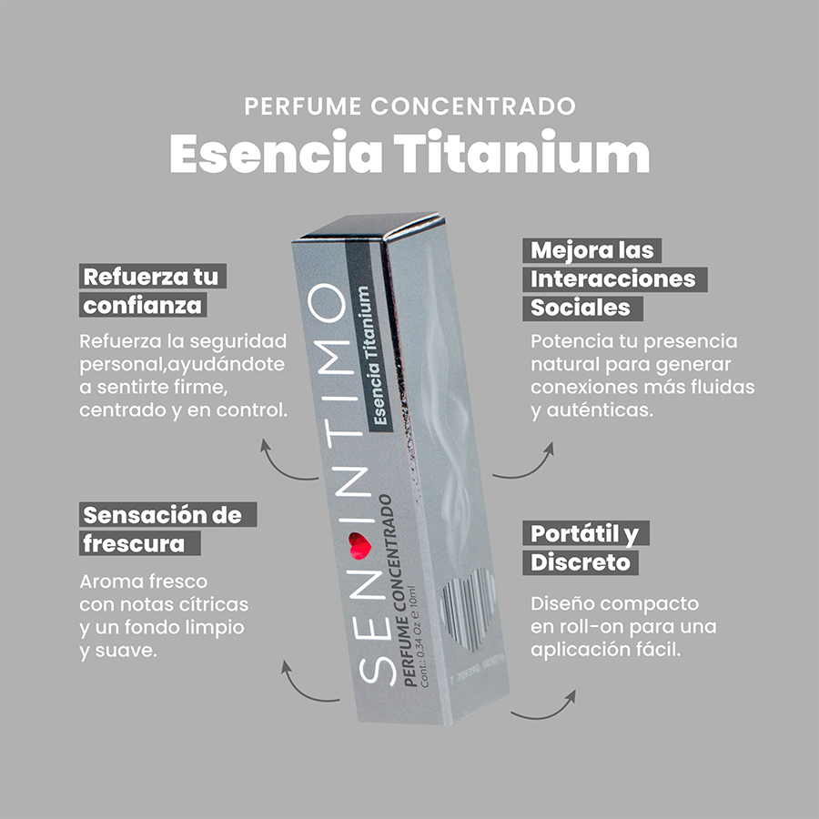 Sen Íntimo Titanium Perfume con Feromonas Hombre 10 ml