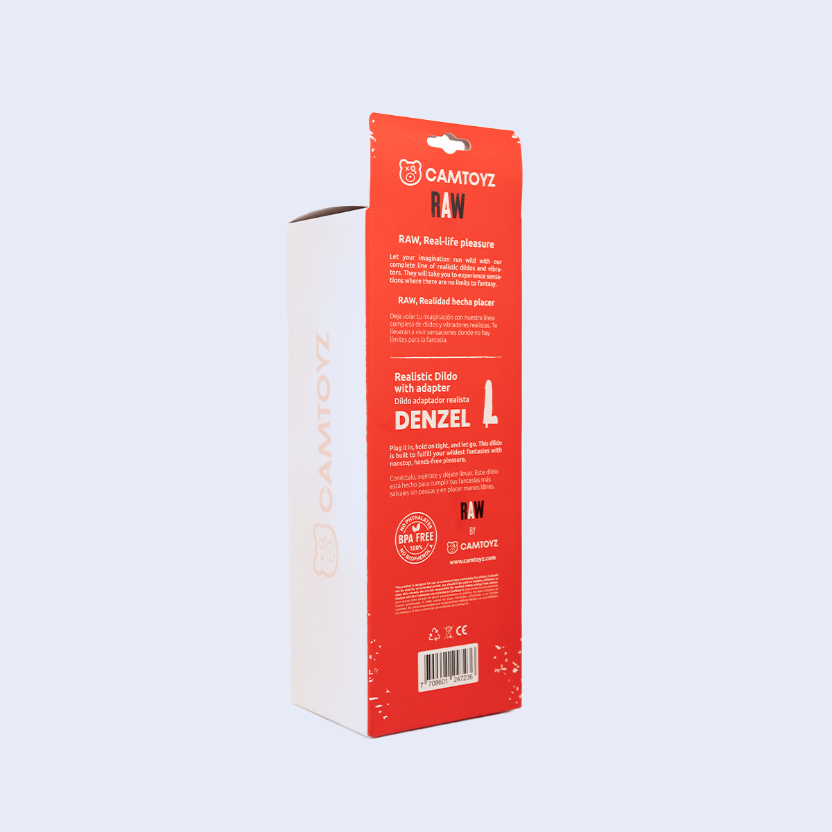 Denzel Dildo Ultrarealista con Adaptador Camtoyz