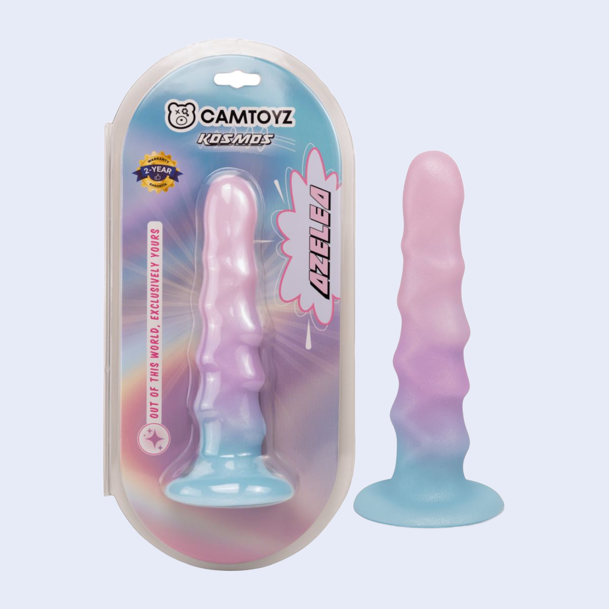 Dildo Azelea Camtoyz con Glitter y Ventosa