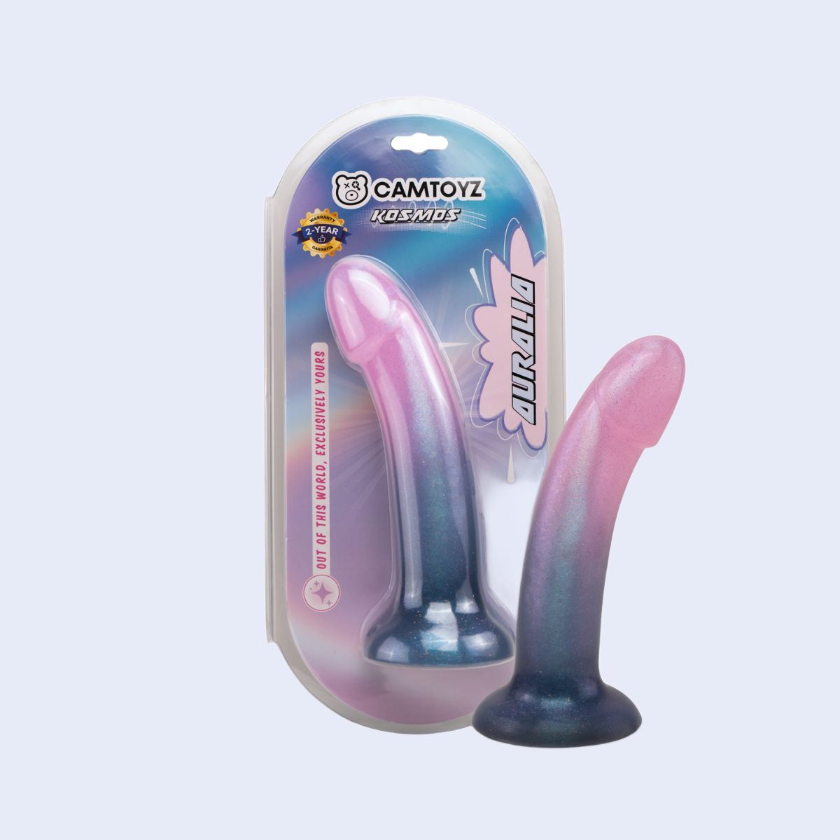 Dildo Auralia Camtoyz con Glitter y Ventosa