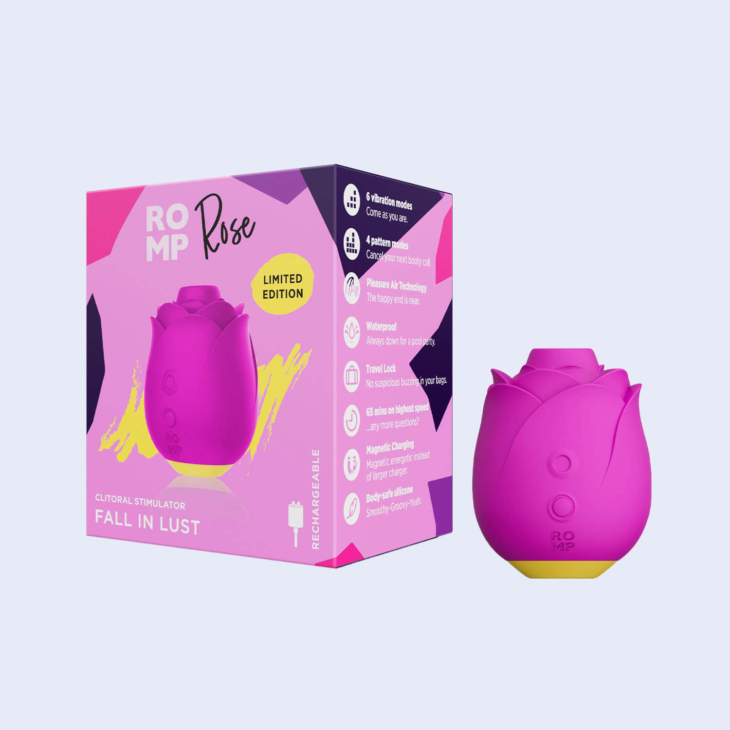 Succionador Romp Rose: Estimulación Clitorial con Tecnología Air-Pulse