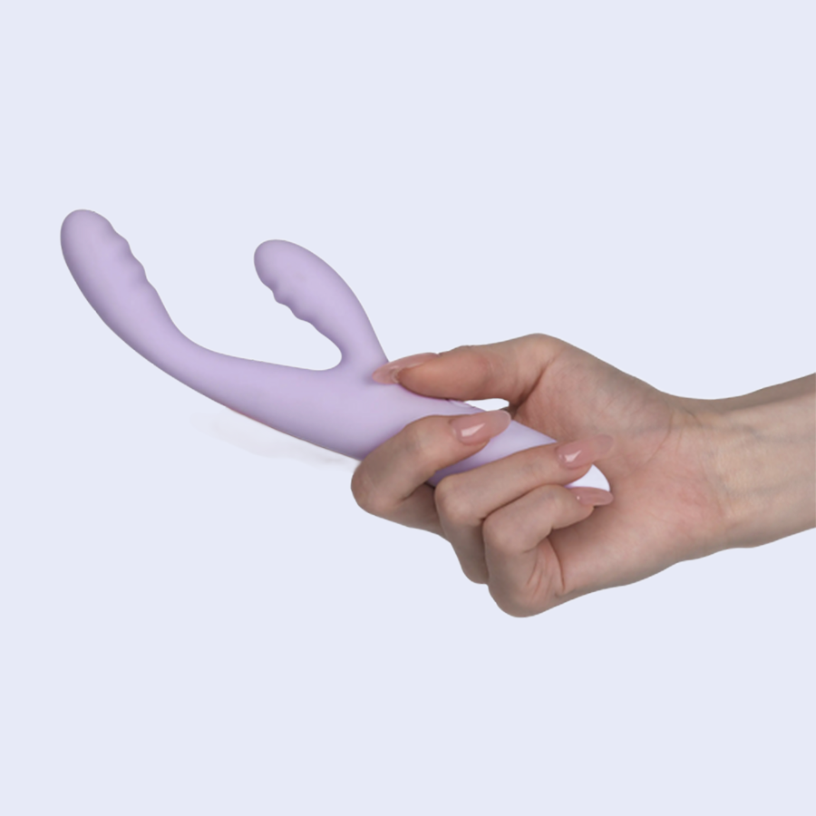 Vibrador Doble Estimulación Cici + 2 Lila Pastel Controlado por APP Global By Svakom
