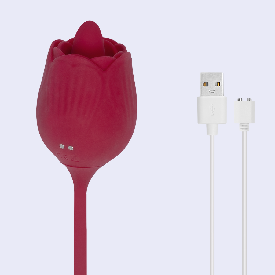 Sensual Dezire Rose Sex: Succionador en Forma de Rosa con Bala Thrusting