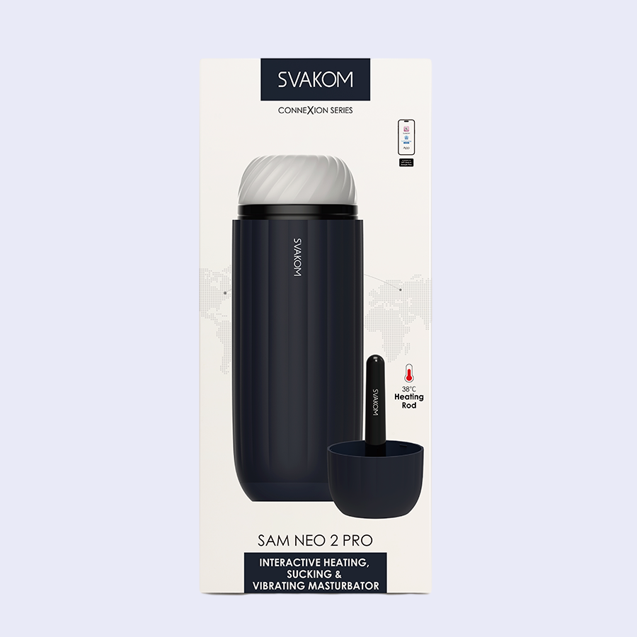 Sam Neo 2 Pro SVAKOM | Masturbador masculino con succión, vibración y app