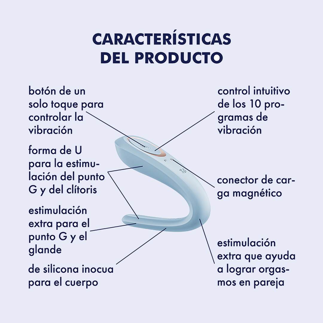 Satisfyer Double Classic Azul - La Pepa