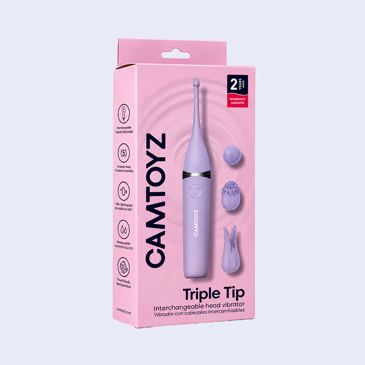 Triple Tip Vibrador Camtoyz