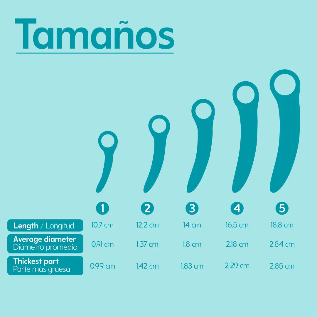 UVA Dilatadores Vaginales de Silicona Grado Médico
