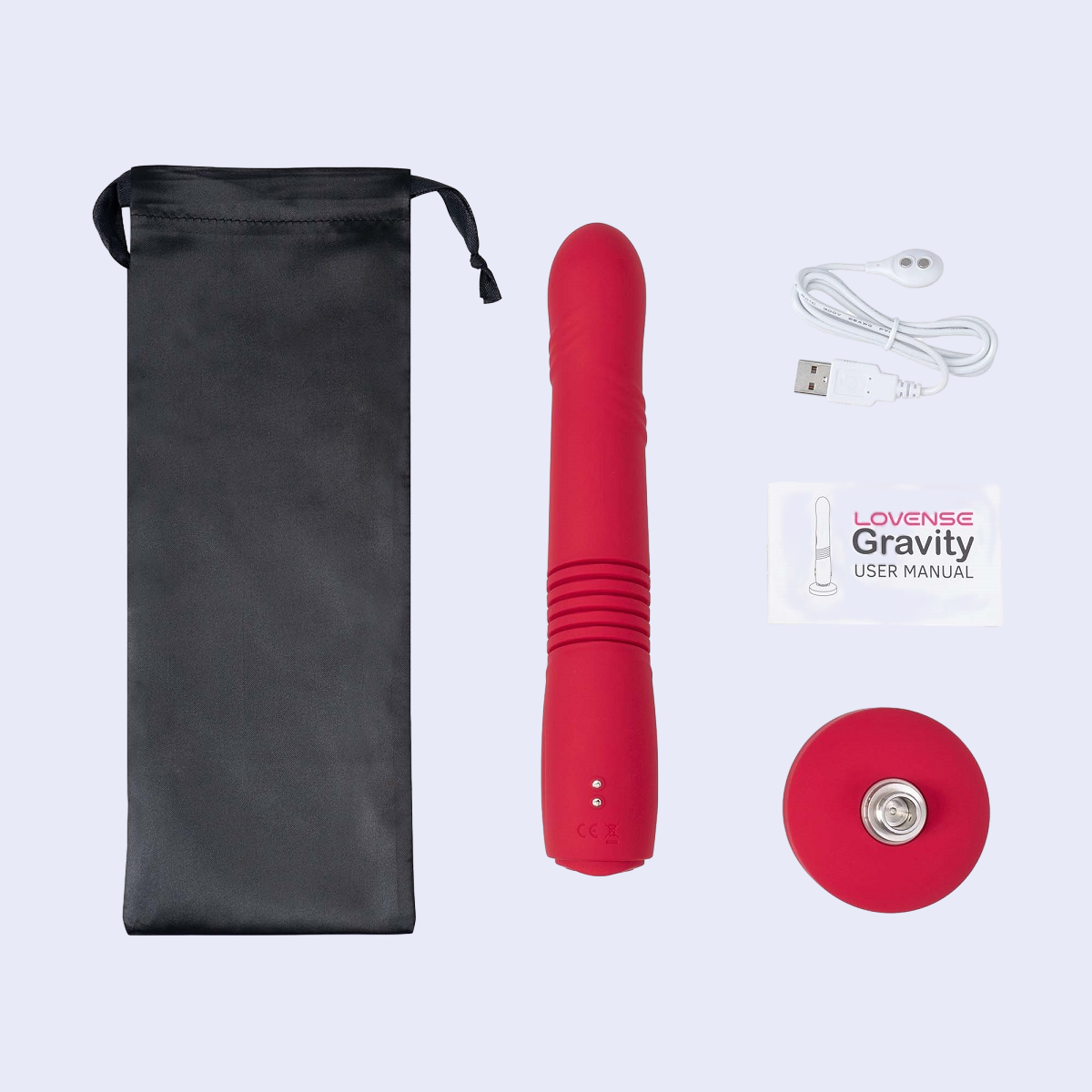 Lovense Gravity: Dildo con Empuje y Vibración controlado por App