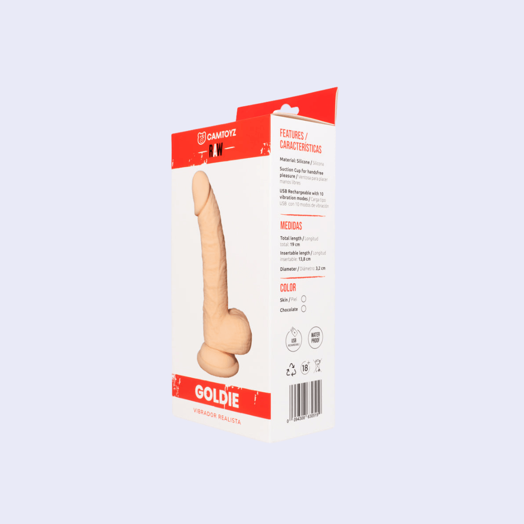 Vibrador Realista Goldie 19 cm - La Pepa