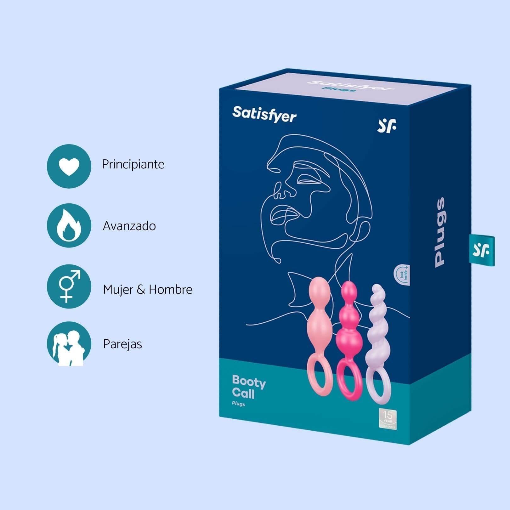 Satisfyer Set De Plugs Anales Booty Call - La Pepa